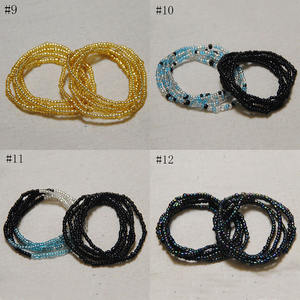 Perles de ventre pour la perte de poids de la taille sans étirement grande taille cravate sur les perles de taille pour les femmes <span class=keywords><strong>bricolage</strong></span> longueur personnalisée réglable - Product Image 3