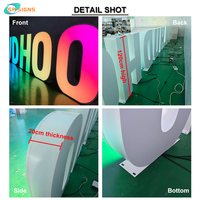Enseigne LED électronique personnalisée SP SIGN Factory, lettres géantes autoportantes pour extérieur, parc, lettres paysagères