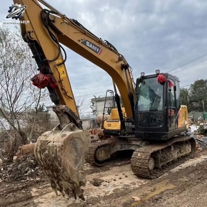 Excavadora de cadenas Sany SY125C usada, excavadora hidráulica de 12.5 toneladas, precio económico para trabajos de construcción e ingeniería - Product Image 3