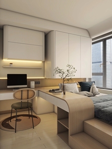 <span class=keywords><strong>Ensemble</strong></span> de chambre Tatami personnalisé avec cadre en bois massif à profil bas et système de rangement multi-tiroirs pour petit condo, chambre d'amis, gain de place - Product Image 2