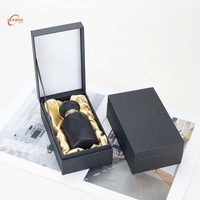 Boîte d'emballage cadeau personnalisée en carton rigide magnétique avec insert en velours satiné, papier recyclé, pour parfums, soins de la peau, cosmétiques