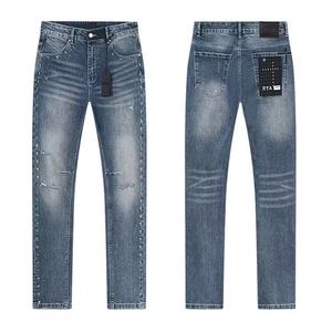 Jeans déchirés pour hommes, styles variés, coupe droite, denim, streetwear, jeans tendance pour hommes - Product Image 6