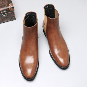 Botas de Invierno para Hombre, Estilo Chelsea, con Forro de Felpa Cálido, Botas de Cuero de Lujo para Fiestas y Uso Diario, Talla 46, 2024 - Product Image 2