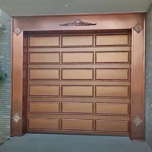 Porte <span class=keywords><strong>de</strong></span> <span class=keywords><strong>garage</strong></span> moderne suspendue électrique industrielle en alliage d'aluminium étanche style automatique pliable polymère moteur bois plastique - Product Image 4