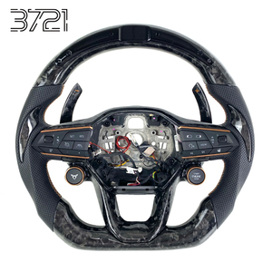 Volant sport en fibre de carbone forgée LED pour Seat Leon KL <span class=keywords><strong>Cupra</strong></span> Leon Formentor Ateca FR MK4, intérieur 2020-2025 - Product Image 1