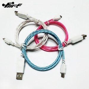 1m <strong>Long</strong> Pure Copper LED Light Flowing Visible USB <strong>Charger</strong> <strong>Cable</strong> for <strong>iPhone</strong> PVC Jacket with Luminescent Charging Feature - Product Image 6
