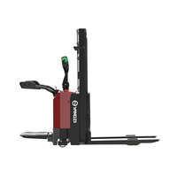 Gerbeur électrique Yangzi avec chargeur intégré 1,5t, transpalette autoporté, rayon de braquage compact pour allées étroites en entrepôt