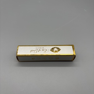 Scatole Personalizzate Bianche e Oro per Rossetti, Confezioni Cosmetiche di Lusso con Chiusura a Coperchio per Rossetti - Product Image 3