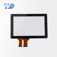 WD Écran tactile capacitif de 10.1 pouces Tablet PC Panneau de verre de navigation Carte pilote USB Écran tactile LCD