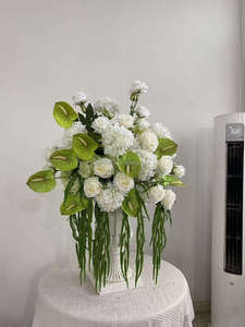 Arreglo de Ramo de Rosas Vibrantes y Coloridas, Camino de Flores Artificial Hecho a Mano para Bodas, Día de la Madre, Carrito de Postres - Product Image 2