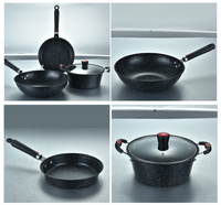 Vente flash : Wok, poêle à frire, marmite, ustensiles de cuisine en fer raffiné/Maifanshi, cuisinière à induction, poêle à frire antiadhésive, ensemble de casseroles/poêles avec couvercle