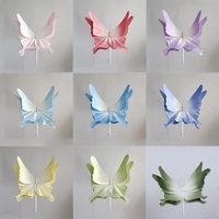 Papillon géant en papier réaliste autoportant, fleur artificielle décorative pour mariage, fête et rentrée scolaire, idéal pour vitrine