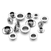 Ojetes Metálicos Planos para Ropa, Ojetes Metálicos Plateados para Zapatos y Sudaderas, Ojetes Metálicos para Prendas de Vestir