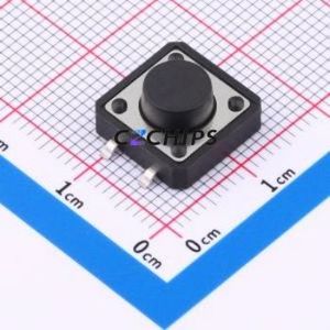 BX-TS-26-12126TT Tactile Switch SMD-4P,12x12mm Switch Single Pole Single Throw Round Button 2.6N Vertical Mount - Product Image 1