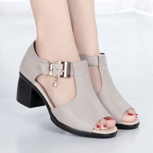 Ruizi pelle PU basso blocco tacco grosso sandali <span class=keywords><strong>da</strong></span> sera abito <span class=keywords><strong>da</strong></span> <span class=keywords><strong>sposa</strong></span> <span class=keywords><strong>scarpe</strong></span> Pump per le donne - Product Image 4