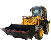 Backhoe Loader Tugas Berat 7200kg, Front Loader, Wheel Loader, Traktor, Mesin Diesel Yunnei 92KW, Kapasitas Bucket 1CBM, CE/EPA