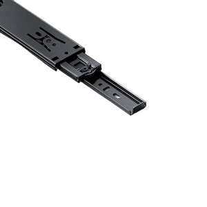 Çekmece ray, paslanmaz çelik slayt demiryolu, kalınlaşmış kabine, hidrolik mobilya aksesuarları, ray toptan sönümleme ile üçlü - Product Image 1