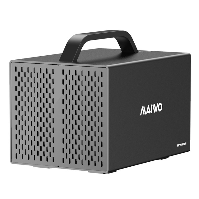 OEM Four-Bay RAID Aluminum 3.5 Inch HDD Enclosure with USB-C 5Gbps to SATA External Power Supply 72W Hard Drive Case