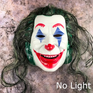 Masque <span class=keywords><strong>de</strong></span> clown <span class=keywords><strong>LED</strong></span> pour fête d'Halloween, pour cosplay, divertissement d'horreur, accessoires <span class=keywords><strong>de</strong></span> fête en silicone PVC - Product Image 5