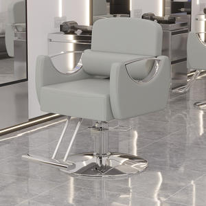 Chaise de barbier professionnelle réglable en cuir synthétique pour coiffeurs, salons, salles de séjour et hôtels - Product Image 4