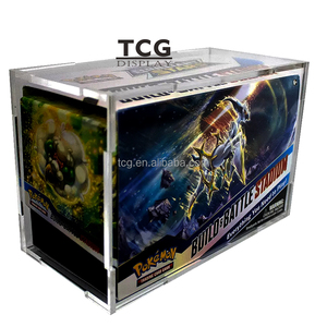 TCG personnalisé avec couvercle magnétique Affichage acrylique transparent Pokemon TCG: Sword & Shield 12 Silver Tempest Build and Battle Stadium Box - Product Image 4