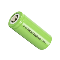 Batterie NiMH à faible autodécharge 1,2 V, cellule industrielle pouvant être assemblée en pack de batteries avec connecteur personnalisé OEM