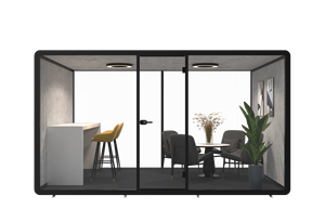 Co-Working Meeting Pod Sala <span class=keywords><strong>de</strong></span> oficina Espacio <span class=keywords><strong>de</strong></span> oficina modular a prueba <span class=keywords><strong>de</strong></span> ruido Cabina insonorizada corporativa con muebles <span class=keywords><strong>de</strong></span> acristalamiento acústico - Product Image 4