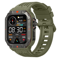 Montre connectée sportive à grand écran carré avec GPS, boussole, altimètre, lampe torche, plus de 100 modes pour les acheteurs en gros