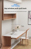 Rail de guidage robuste télescopique coulissant pour fenêtre en baie, bureau, table escamotable, rebord de fenêtre, cuisine, salle de sport, avec verrouillage