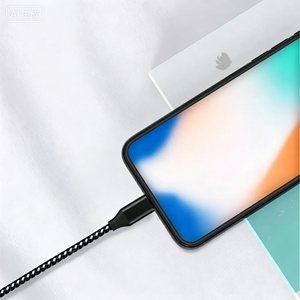 <span class=keywords><strong>Cable</strong></span> de Datos Trenzado de Nailon 3A Tipo-C, Compatible con Teléfonos <span class=keywords><strong>Apple</strong></span> y Android, <span class=keywords><strong>Cable</strong></span> de Carga <span class=keywords><strong>USB</strong></span> de Carga Rápida - Product Image 4