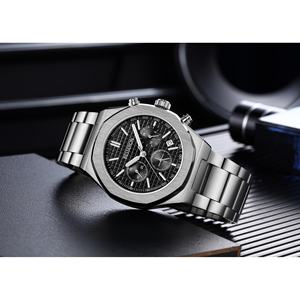 นาฬิกาควอตซ์กันน้ำคุณภาพสูง ดีไซน์มินิมอล สำหรับผู้ชาย ตัวเรือนสแตนเลส 316L เครื่องญี่ปุ่น ดีไซน์พรีเมียม ผลิตในประเทศจีน - Product Image 3