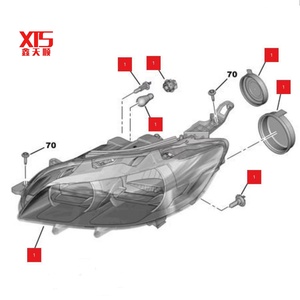 Conjunto de Faro Delantero para Peugeot 301, Modelos 2014-2016, Lámpara de Coche 9801854680 9801854780 - Product Image 6
