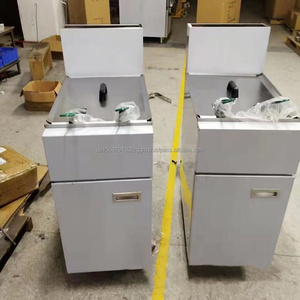 Friteuse commerciale à gaz en acier inoxydable 1 réservoir 2 paniers Friteuse à gaz Machine à vendre - Product Image 6