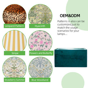 Hot Selling Bulk Pyramid Plain Lamp Shade Office Modern Rectangular <strong>Velvet</strong> Handmade <strong>Lampshade</strong> - Product Image 5