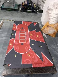 Tapete de Juego Personalizado Rectangular de 1.8m para Baccarat y Póker, Tapete de Espuma de Goma de 2mm de Grosor para Juegos de <span class=keywords><strong>Casino</strong></span> - Product Image 4