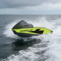 Jet ski électrique RUSHWAVE V1 16kw 50kw/h Vitesse maximale 52km/h Moto nautique personnelle en matériau ASA respectueux de l'environnement Bateau à eau automatique