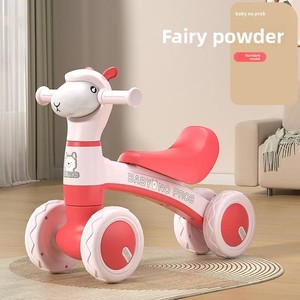 <span class=keywords><strong>Draisienne</strong></span> en plastique à quatre roues pour bébés et tout-petits de 1 à 3 ans – Jouet d'apprentissage de la marche - Product Image 3