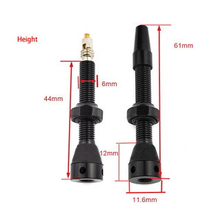 Valve tubeless pour VTT, type français, en alliage d'aluminium, avec joints toriques et outils pour la réparation des pneus - Product Image 3