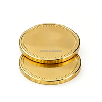 Pièce de monnaie en cuivre de collection gravée en 3D avec logo personnalisé, pièce commémorative en métal estampée sur mesure, plaquée or et argent