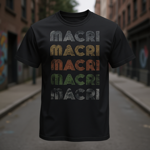 Macri Tee <b>Grunge</b> Vintage Style <b>T</b>-<b>Shirt</b> Black Unisex Adult Size - Product Image 3