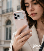 Étui de téléphone en cuir de qualité supérieure pour iPhone 18 Pro Max avec cadre de caméra en métal et boutons pour une protection quotidienne professionnelle