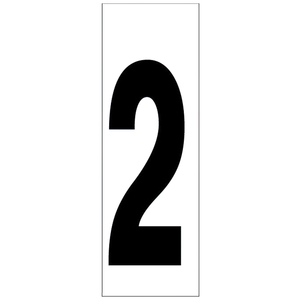 Numero Adesivo 46x140 mm. No. 2 - Product Image 1