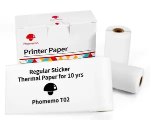Phomemo T02 printer mini portabel, printer termal tanpa tinta, printer mini untuk belajar catatan, memo, foto