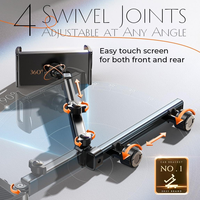 Soporte Móvil Multiángulo para Automóvil, Brazo Ajustable, Ideal para Ver Películas en el Asiento Trasero, Soporte Móvil para Automóvil