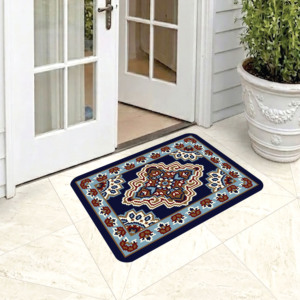 Modern Luxury Woven Anti <b>Slip</b> Polyester Door <b>Mat</b> Machine Made Medium Pile Anti Allergic Indoor Entrance Floor Rug Durable Home - Product Image 1