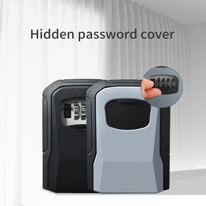 תיבת נעילת סיסמה מארז אבטחה קטן נייד ועמיד בפני גשם, כספת אבטחה עם סיסמה בת ארבע ספרות, סגסוגת אלומיניום יציבה נגד גניבה - Product Image 6