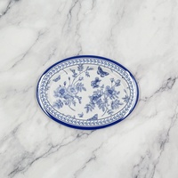 Assiette ovale en mélamine écologique sans BPA de 12 pouces, design personnalisé, vaisselle pour restaurants