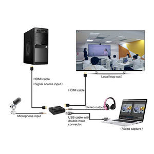 Game Capture, dispositivo de captura de video en vivo, 4K con audio compatible con Win/Android/MacOS con VLC/OBS/<span class=keywords><strong>Amcap</strong></span> - Product Image 6