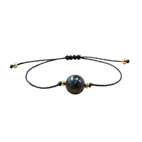 Bracelet vintage spirituel tissé en seraphinite verte naturelle avec breloque aile d'ange et perles