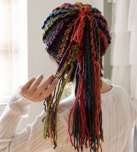 Personnalisé Unisexe Rasta Hiver Coloré Chaud Crochet Dépouillé Dreadlock Drôle Bonnet Bonnet Casquettes - Product Image 4